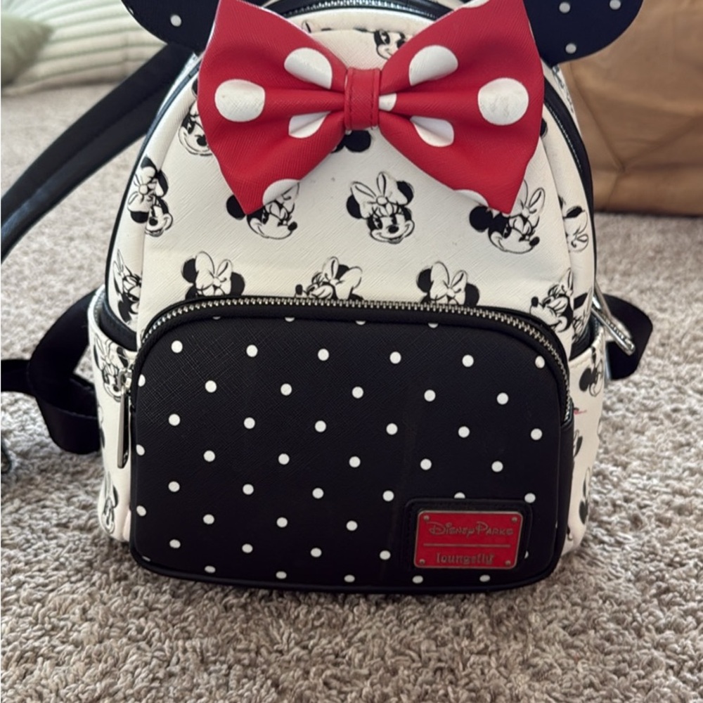 Loungefly Black and White Polka Dot Bag